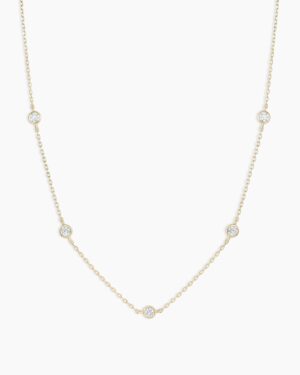 Classic Five Diamond Necklace