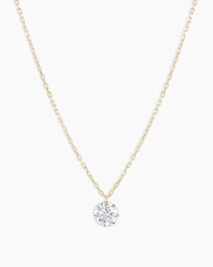 Floating Diamond Statement Necklace