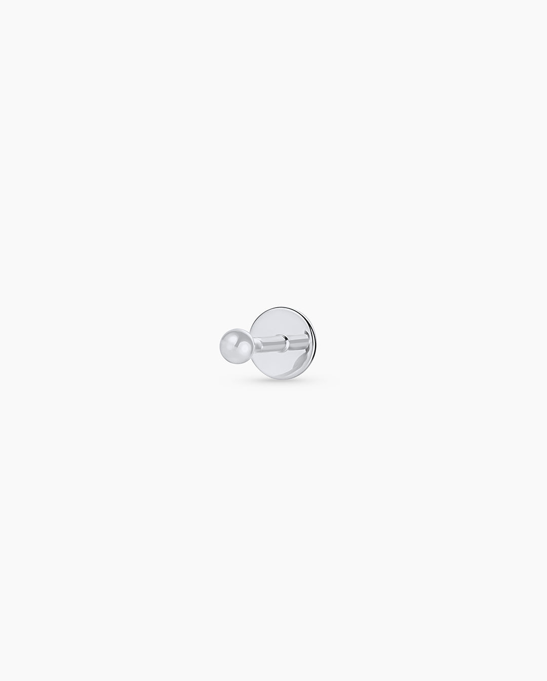 14k Solid White Gold