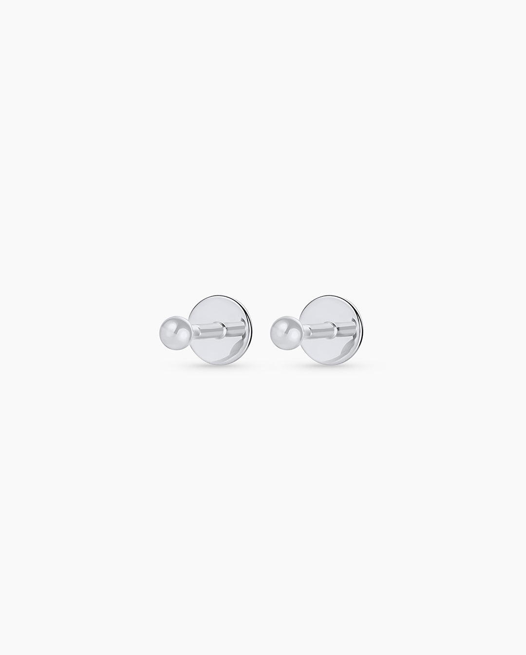 14k Solid White Gold