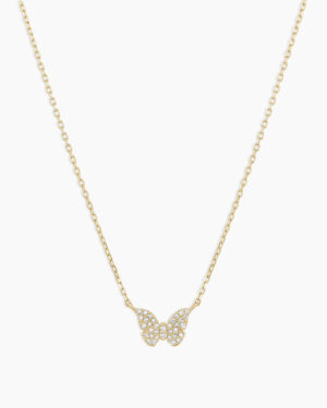 Diamond Butterfly Necklace