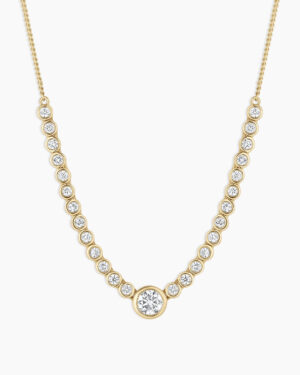 Lab Grown Diamond Circle Row Necklace
