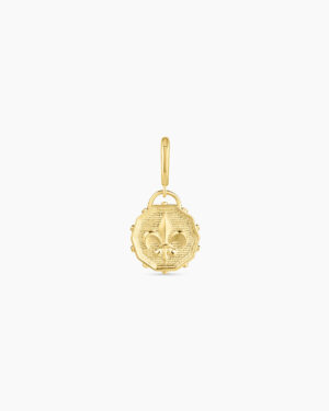 Fleur De Lis Coin Parker Charm