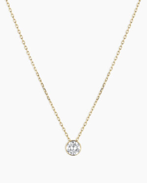 Lab Grown Diamond Halo Necklace
