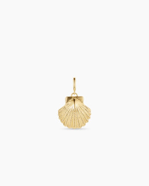 Gold Scallop Shell Parker Charm