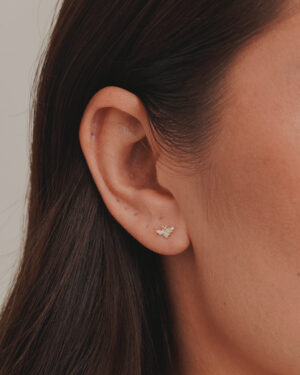 Diamond Bee Studs
